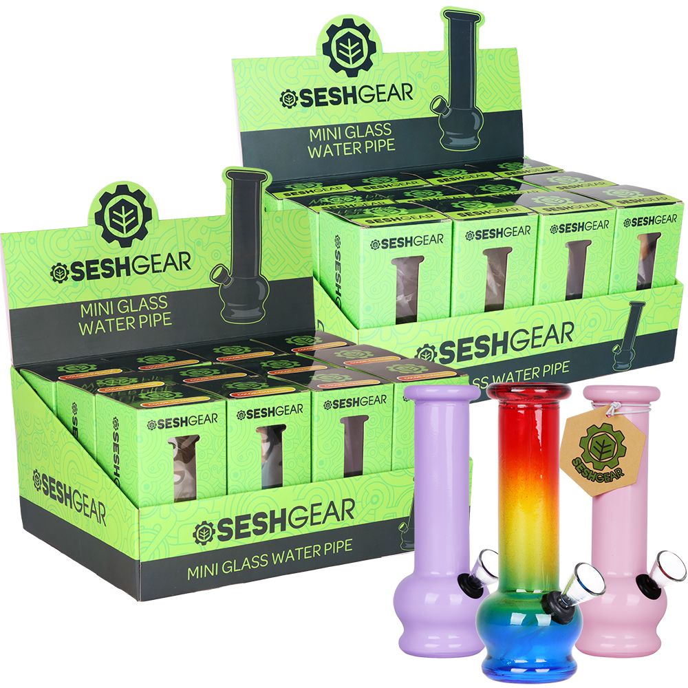 SeshGear Boxed Water Pipe | 5.75" | 12ct Display, BDD Wholesale