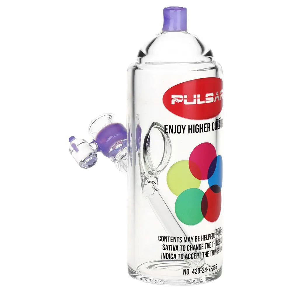 Pulsar Graffiti Series Spray Paint Glass Water Pipe Set / 7.5" / 14mm F, BDD Wholesale