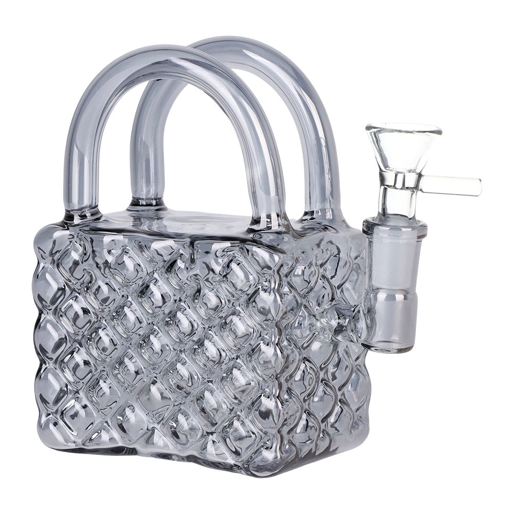 SeshGear Luxury Hand Bag Glass Water Pipe - 5.25" / 14mm F / Colors Vary, BDD Wholesale