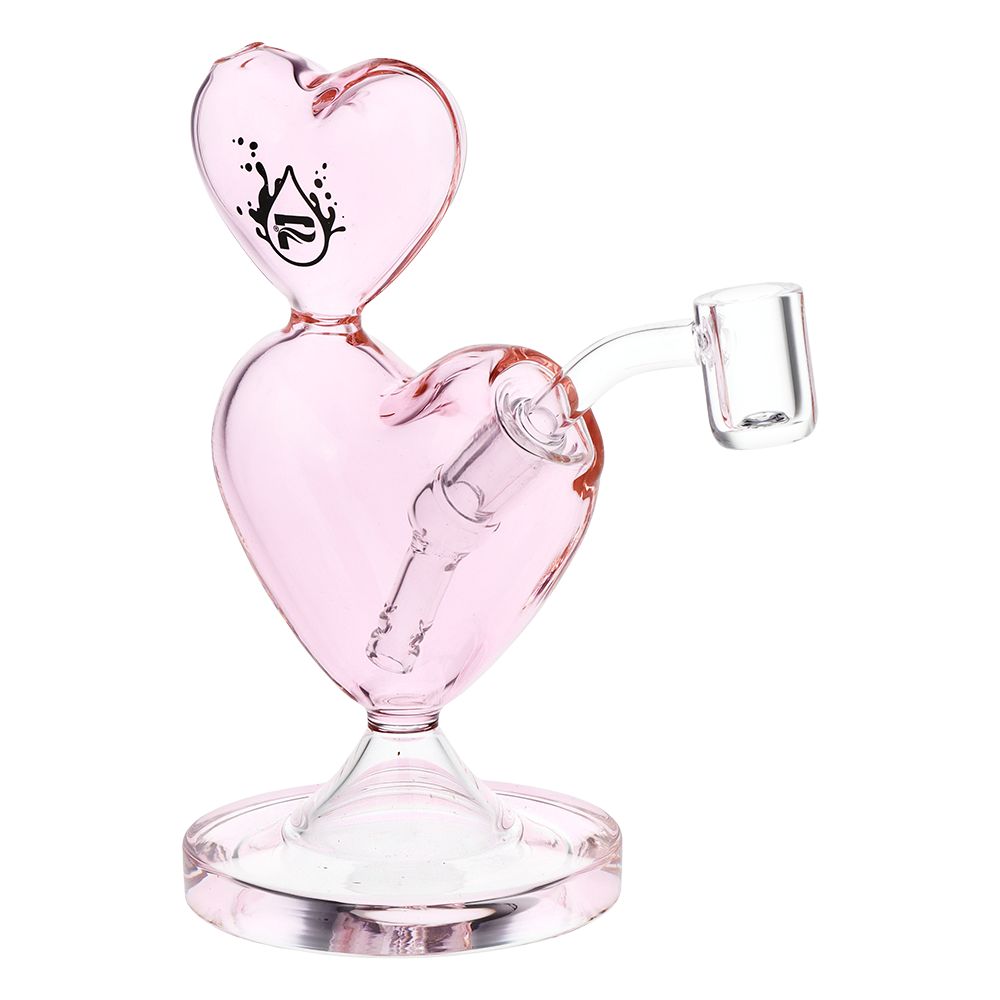 Pulsar Two-Hearted Glass Dab Rig | 6.5" | 14mm F, BDD Wholesale