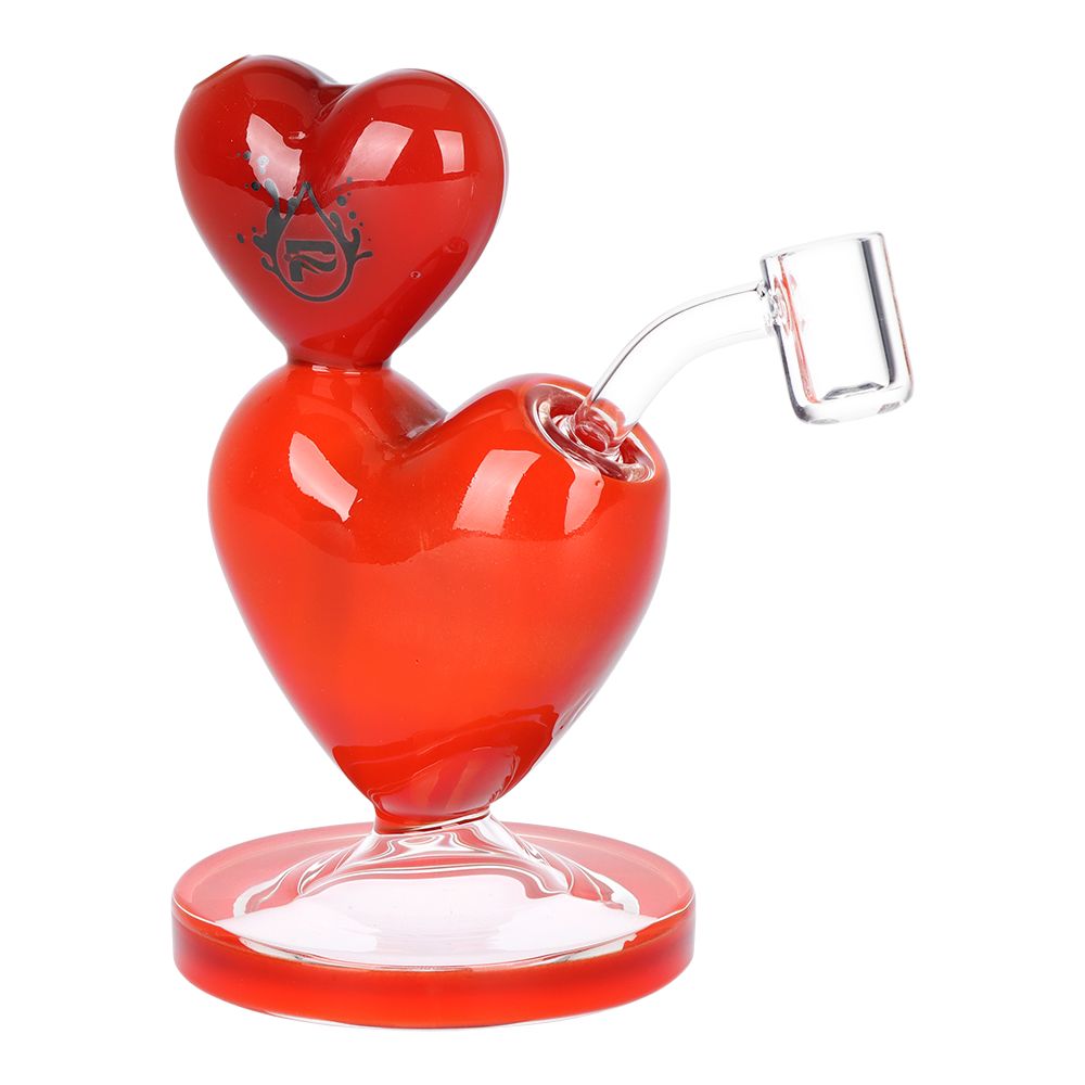 Pulsar Two-Hearted Glass Dab Rig | 6.5" | 14mm F, BDD Wholesale