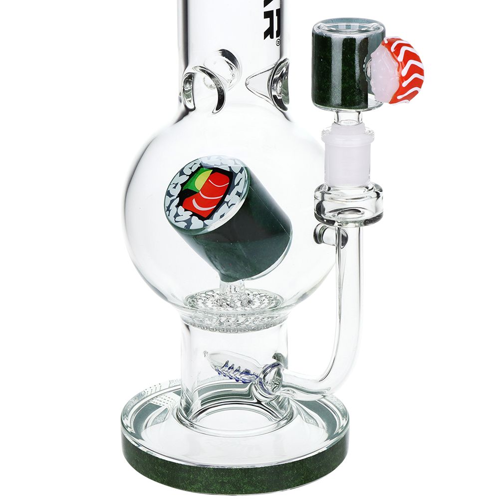 Pulsar Sushi Time Bubble Base Glass Water Pipe - 12.5" / 14mm F