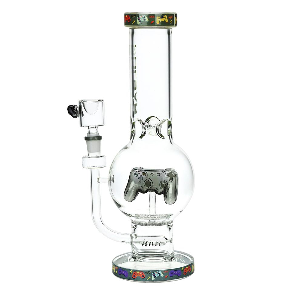 Pulsar Game Time Bubble Base Glass Water Pipe - 12.5" / 14mm F, BDD Wholesale