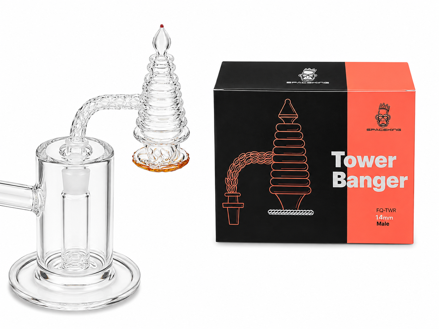 Space King Tower Banger - Handmade