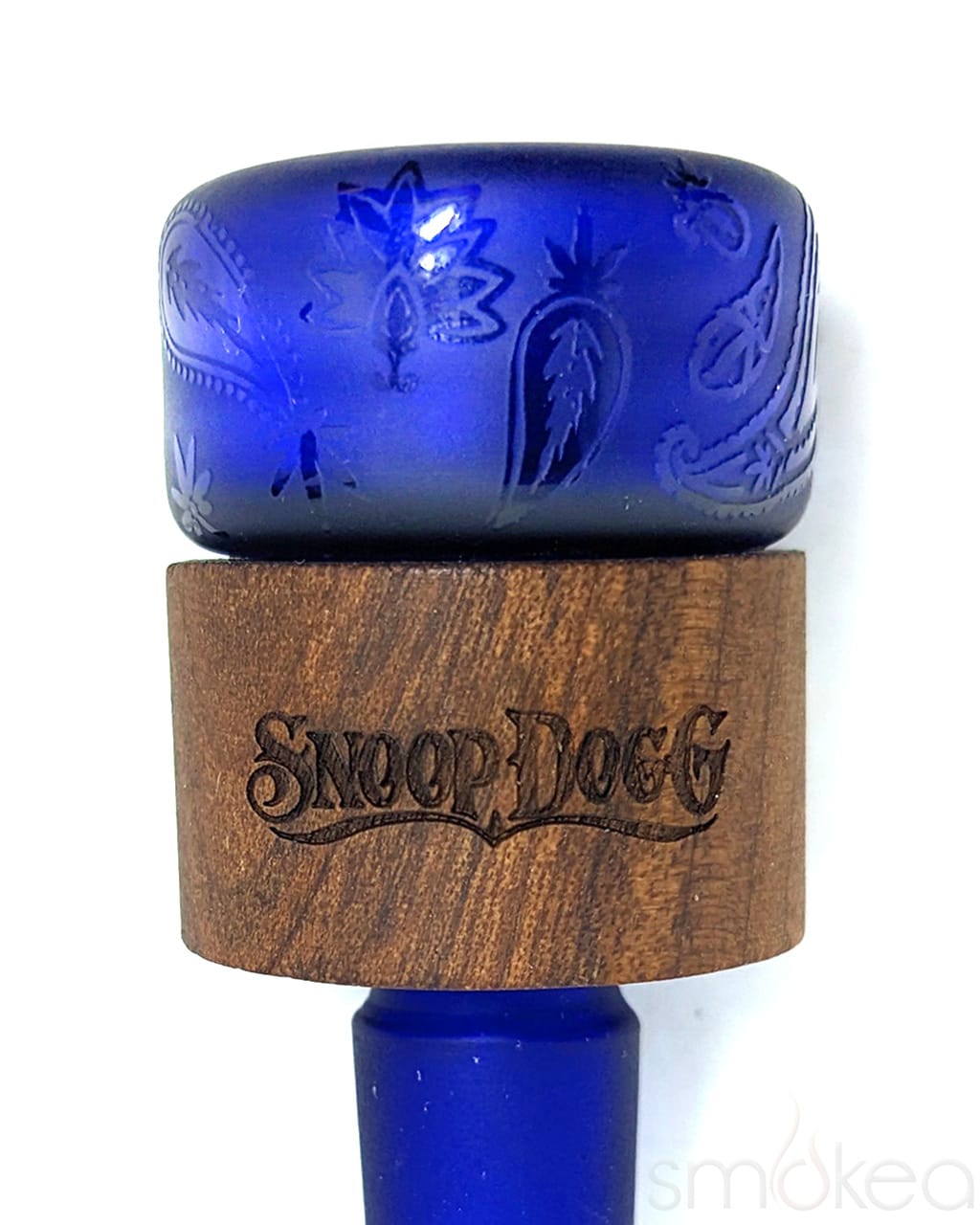 Dogg lbs Wood Grain Frosted Paisley Straight Bong
