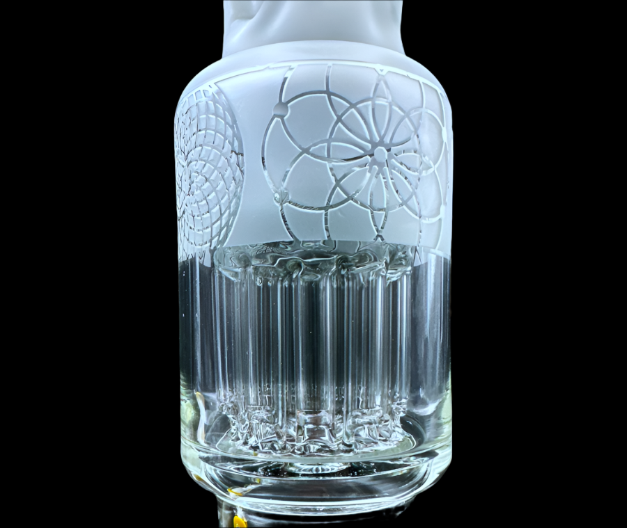 Calvo Glass - Blasted Mosaic Beaker (15")