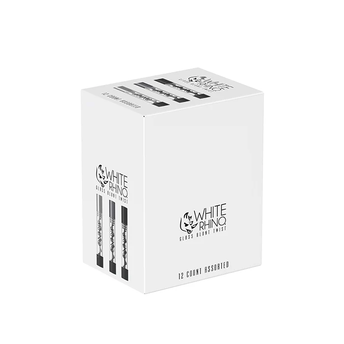 White Rhino - Premium Glass Blunt Twist (12ct)