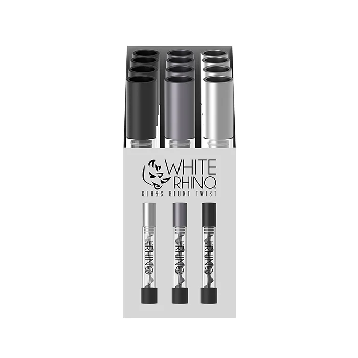 White Rhino - Premium Glass Blunt Twist (12ct)
