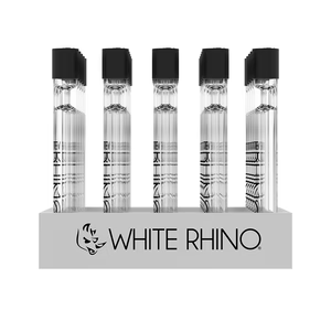 White Rhino - Premium Chillum With Silicone Cap (25ct)