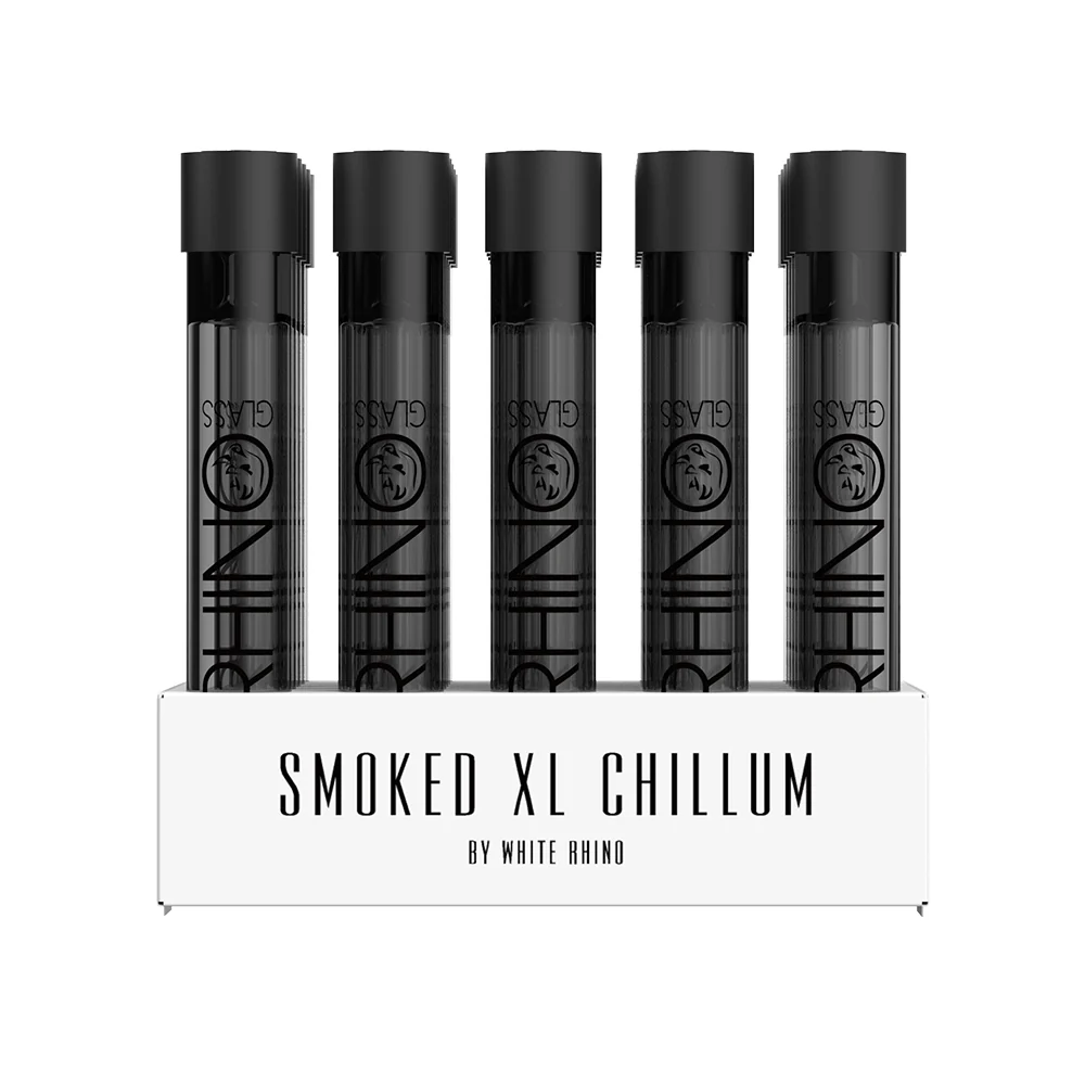 White Rhino - Premium Smoked XL Chillum (25ct)