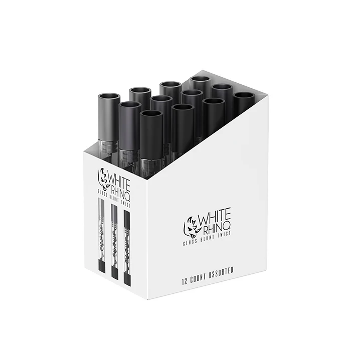 White Rhino - Premium Glass Blunt Twist (12ct)