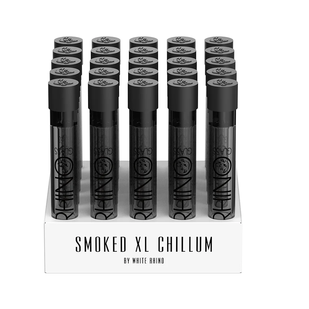 White Rhino - Premium Smoked XL Chillum (25ct)