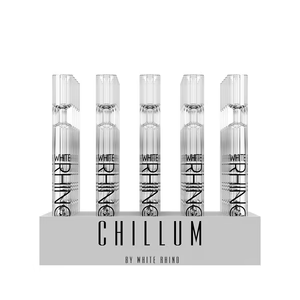 White Rhino - Premium Chillum With Silicone Cap (25ct)