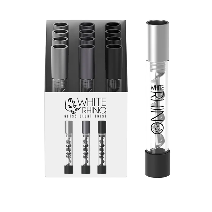 White Rhino - Premium Glass Blunt Twist (12ct)