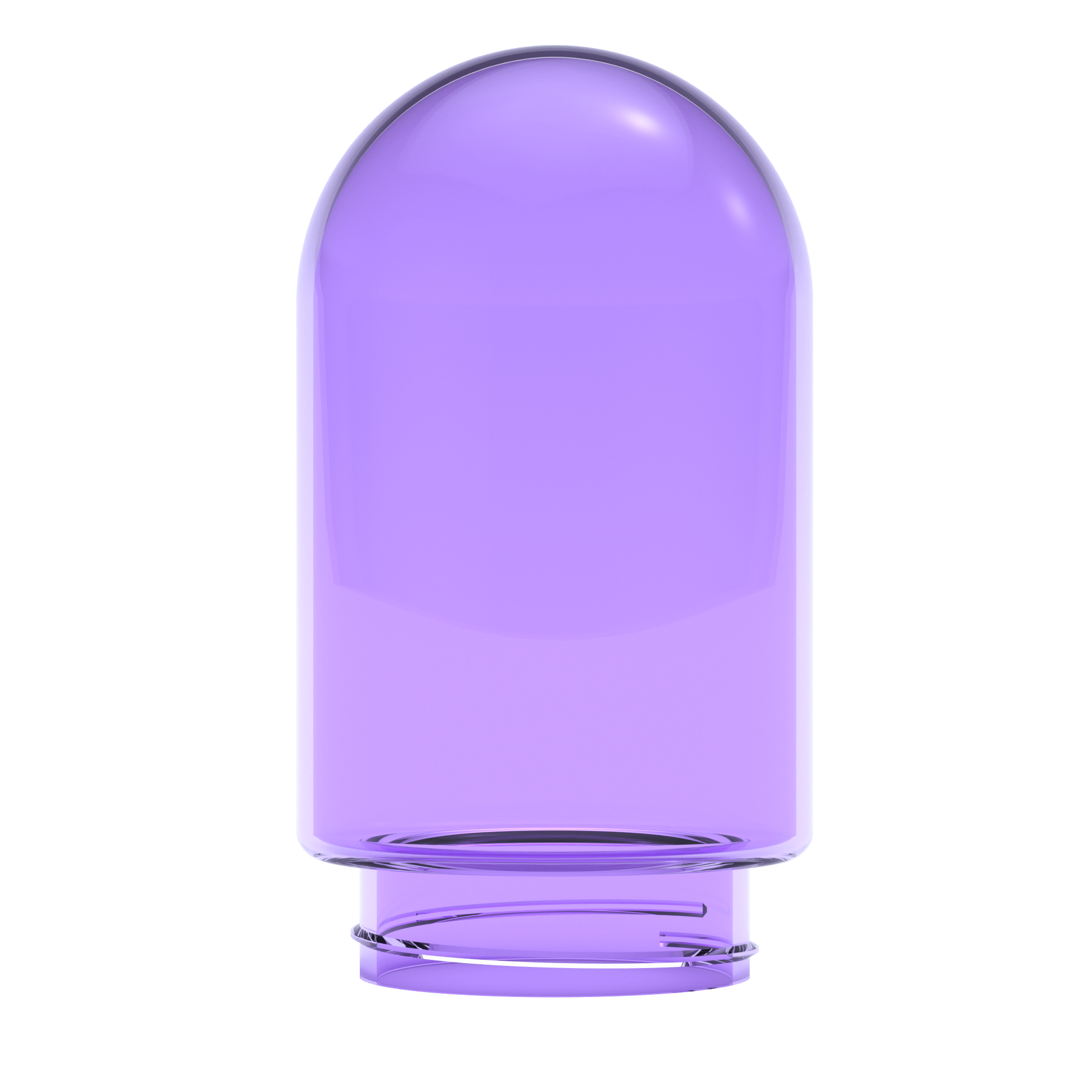 Single Purple Glass Globe (Large)