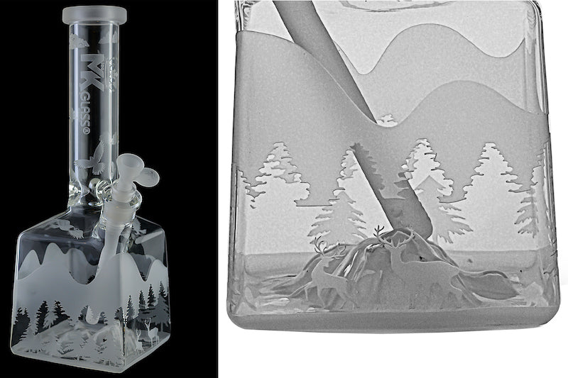 MK Glass Icy Mountain Beaker