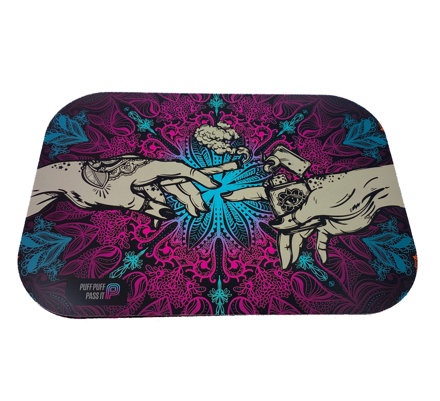Puff Puff Pass It - Metal Tray w/ Magnetic Lid (5 colors)