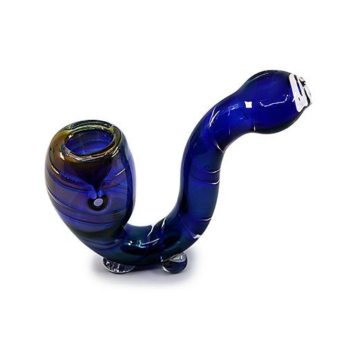 Glass Hand Pipe - Multi Twist (4")