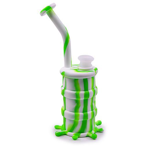 Silicone Water Pipe - Splattered Barrel