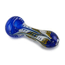 Glass Hand Pipe - Waves (4")