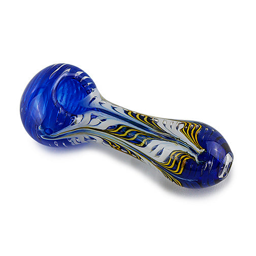 Glass Hand Pipe - Waves (4")