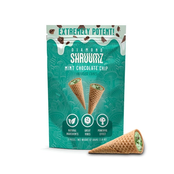 Diamond Shruumz Cones - Mint Chocolate Chip