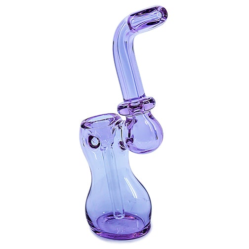Glass Bubbler - Lavender Bubbler (6")