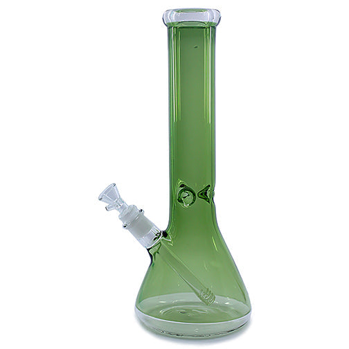 Iridescent Shiny Finish Beaker Water Pipe (14")