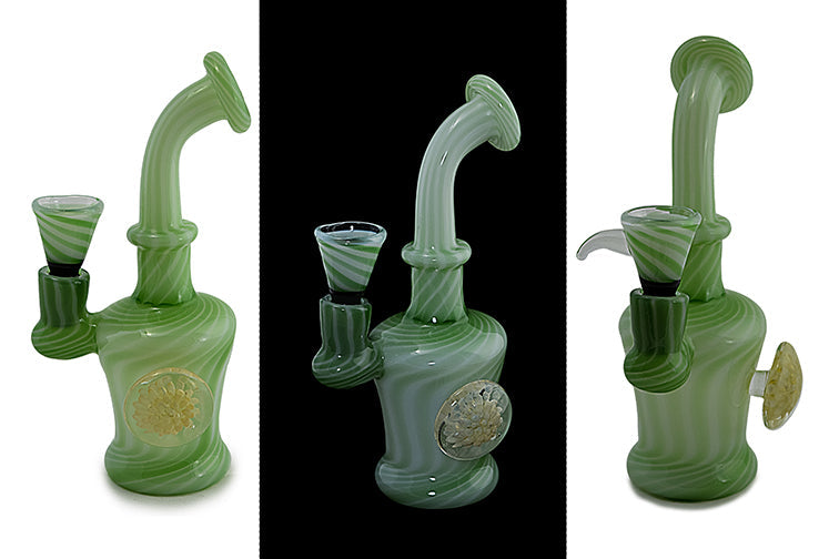 Slime Green Water Pipe (6")